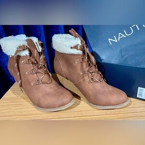 Nautica womens wedge bootie